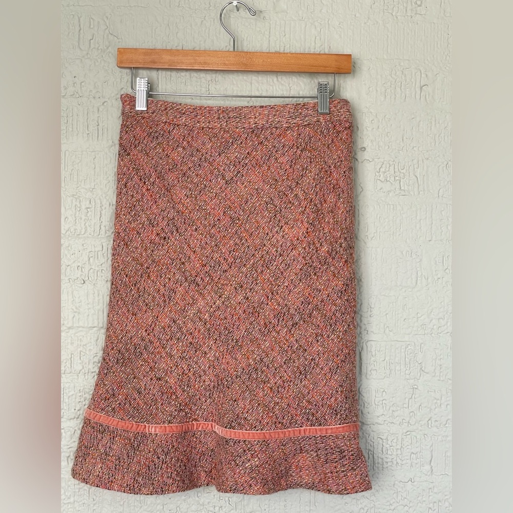 GAP Elegant Pink Tweed Skirt SZ0